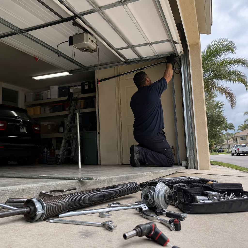 Emergency Garage Door in Pompano Beach, FL | Landmark Garage Door Service Pompano Beach — Landmark Garage Door Service Pompano Beach 