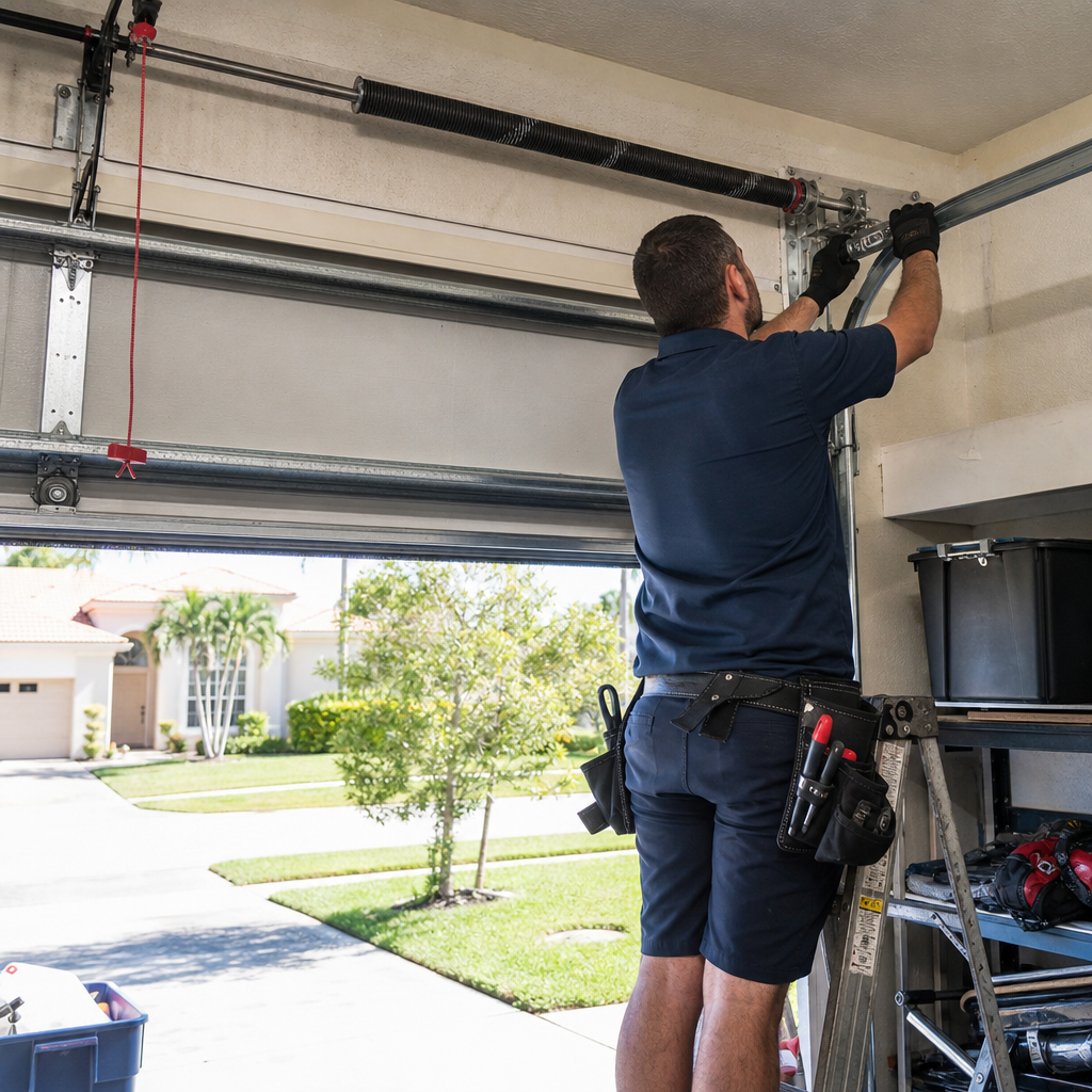 Emergency Garage Door in Pompano Beach, FL | Landmark Garage Door Service Pompano Beach